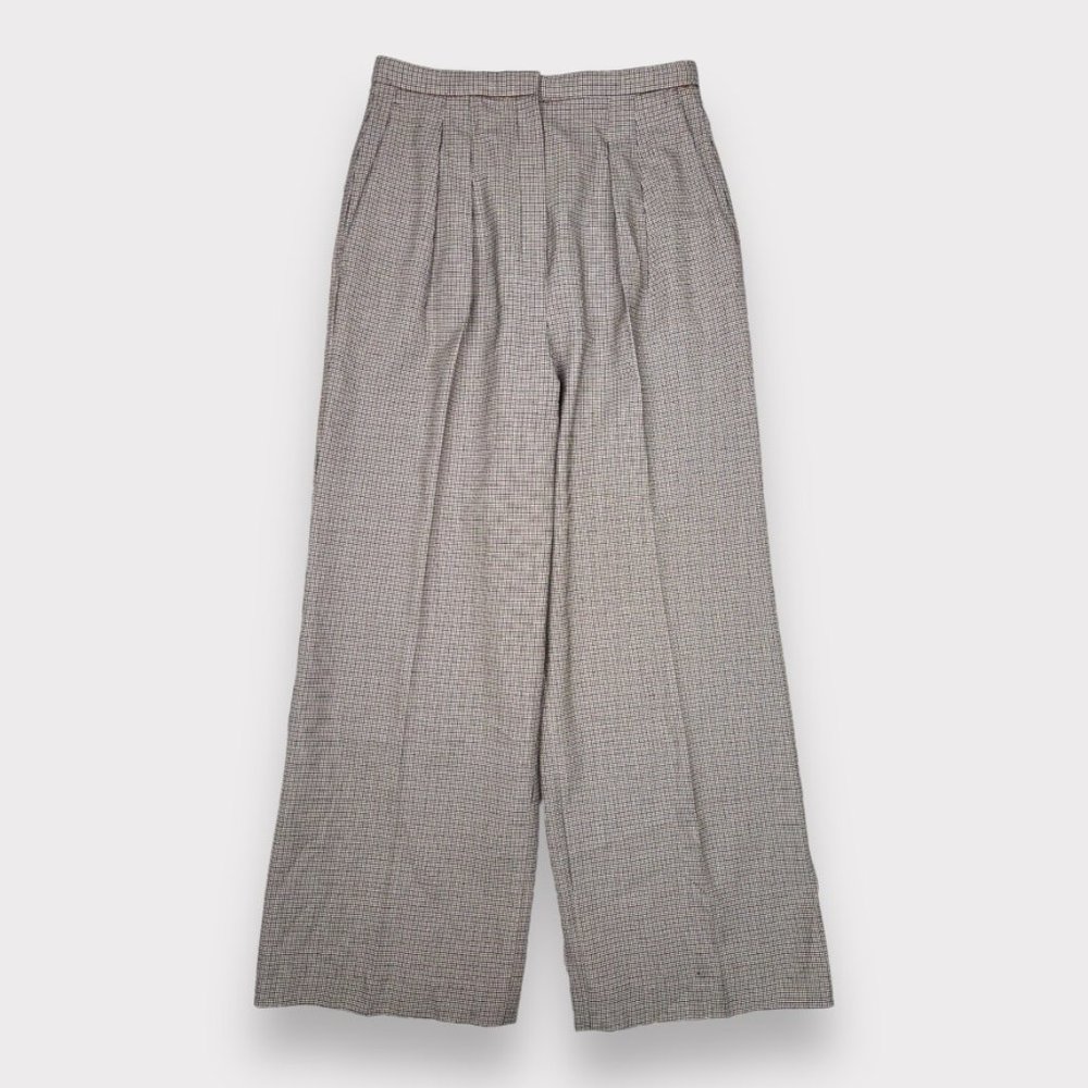 ARITZIA BABATON Rosemarie Pleated High Waisted Wide Leg Trousers Women's Size 10 - Picture 2 of 16
